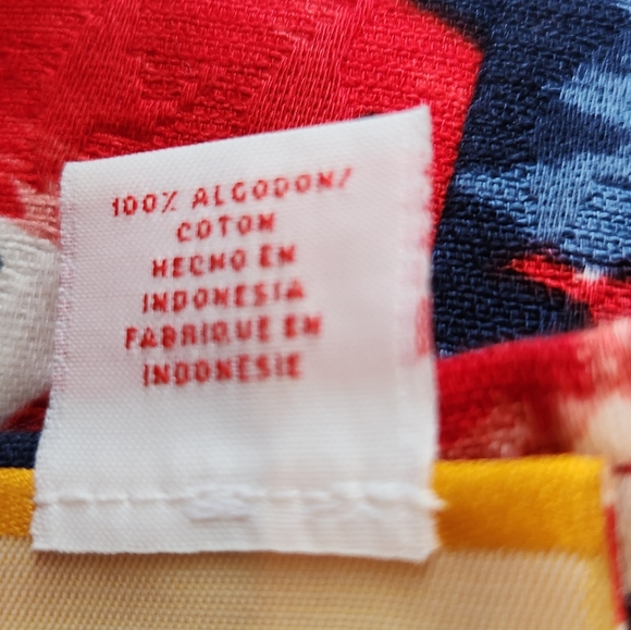 RUBY RD size 18 women's. Abstract floral red, white & blue jacket - Picture 8 of 8